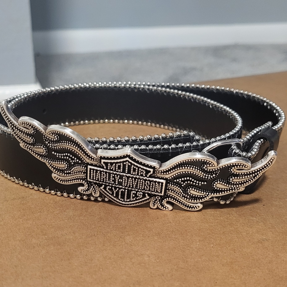 Harley-Davidson Black Leather Belt